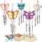 8 Pack 3D Butterfly Wind Chime Kit for Kids Make Your Own Butterfly Wind Chime Wooden Arts and Crafts for Kids Ornaments DIY to Paint Butterfly Craft for Spring Art Activity Birthday Party